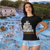 College foto gepersonaliseerde vrouwen grappig Cad T-shirt