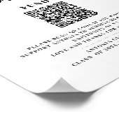 College fund floral graduation printable sign poster (Hoek)