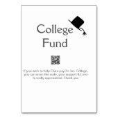 College fund scan QR details toevoegen afstuderen Kaart (Achterkant)