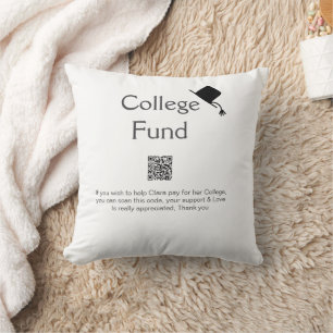 College fund scan QR details toevoegen afstuderen Kussen