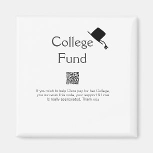 College fund scan QR details toevoegen afstuderen  Magneet
