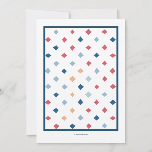 College gebonden afscheidsfeestuitnodiging kaart (Achterkant)