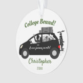 College gebonden Guy Acryl Ornament (voorkant)
