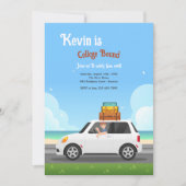 College gebonden mannelijke uitnodiging (Voorkant)