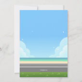 College gebonden mannelijke uitnodiging (Achterkant)