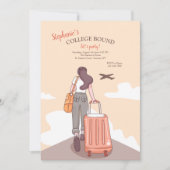 College gebonden Vrouw Party Uitnodiging (Voorkant)