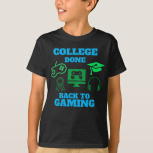 College Gedaan terug naar Afstuderen voor games 20 T-shirt
