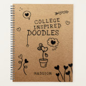 College geïnspireerd door Doodles Funny Girly, op  Planner (Voorkant)
