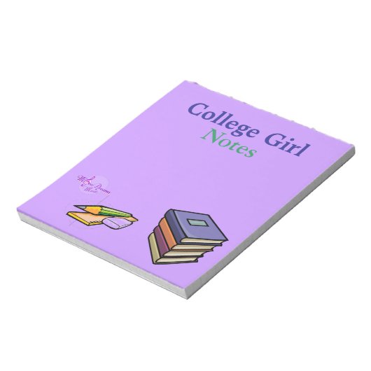 College Girl Notes Notitieblok (Linkerzijde)