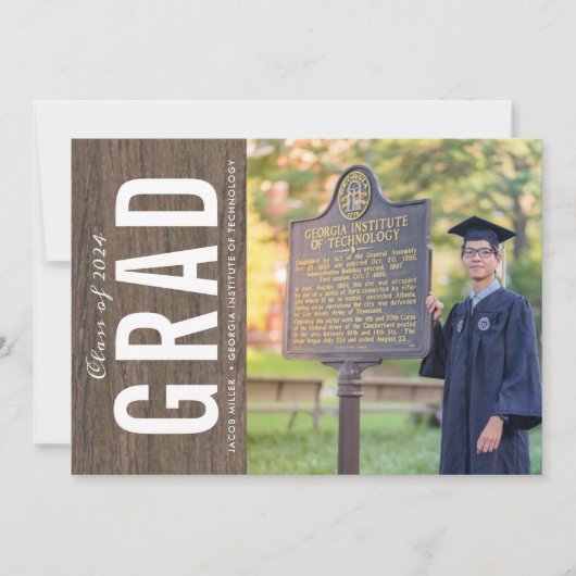 College Graduation Foto Aankondiging (Voorkant)