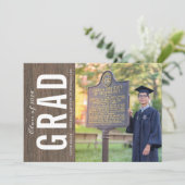 College Graduation Foto Aankondiging (Staand voorkant)