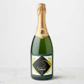 College Graduation Party Gift Sparkling Wijnetiket (Voorkant)