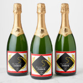 College Graduation Party Gift Sparkling Wijnetiket (Flessen)