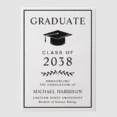 College Graduation Party Overlay Vellum Uitnodigingen (Voorkant)