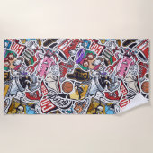 College Graffiti  Strandlaken (Voorkant)