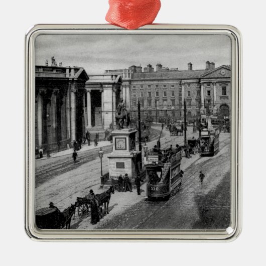 College Green, Dublin, c.1900 Metalen Ornament (Voorkant)