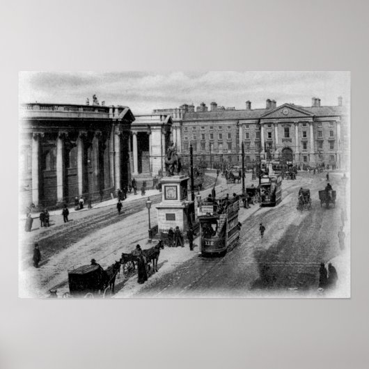 College Green, Dublin, c.1900 Poster (Voorkant)