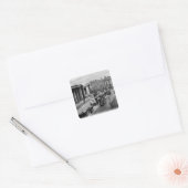 College Green, Dublin, c.1900 Vierkante Sticker (Envelop)