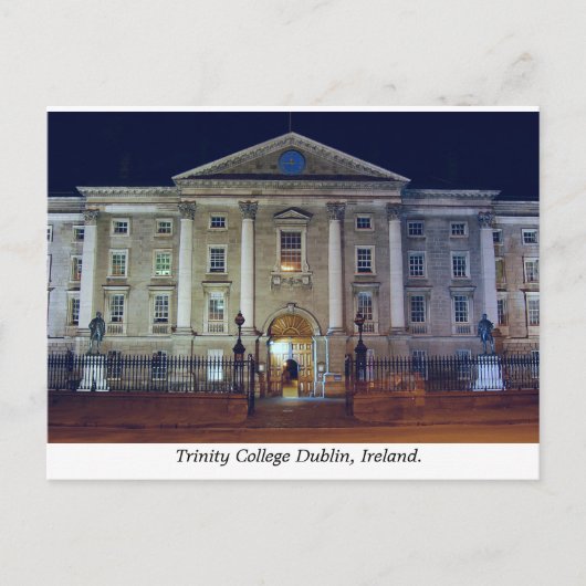 College Green entrance Trinity College Dublin Briefkaart (Voorkant)