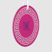 College Griekse Sorority Pledge Personated Pink Ornament (voorkant)
