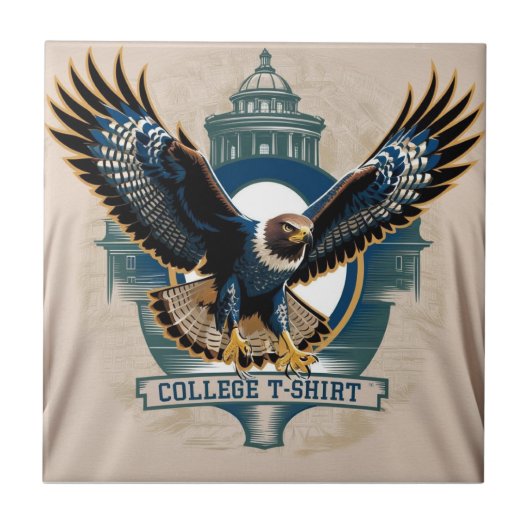 College: Hawk Logo Tegeltje (Voorkant)