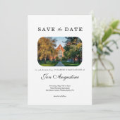 College High School Afstuderen Save the Date Kaart (Staand voorkant)