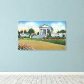 College Hill Park Uitzicht van Dudley Memorial Canvas Afdruk (Insitu (Houten vloer))