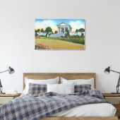 College Hill Park Uitzicht van Dudley Memorial Canvas Afdruk (Insitu (Slaapkamer))