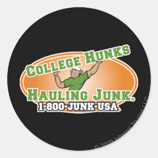 College Hunks Hauling Junk Officiële Logo Ronde Sticker