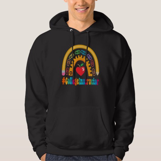 College Instructor Appreciation Week Terug naar sc Hoodie (Voorkant)