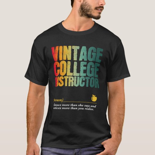 College Instructor Appreciation Week Terug naar sc T-shirt (Voorkant)
