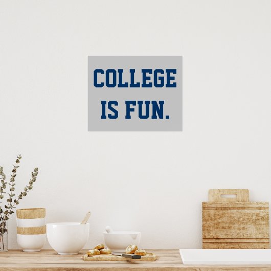 College is leuk. poster (Keuken)