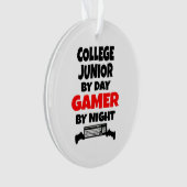 College Junior bij Day Gamer bij nacht Ornament (voorkant)