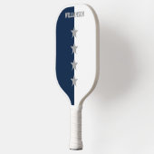 College Kleuren Marine Blauw & Wit Pickleball Paddle (Links)