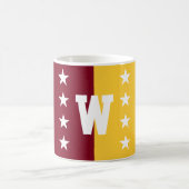 College Kleuren Maroon & Goud Monogram Koffiemok (Center)