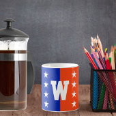 College Kleuren Royal Blauw & Sinaasappel Koffiemok