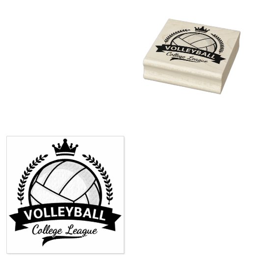 College League Volleybal Rubber Stamp Rubberstempel (Gestempeld)