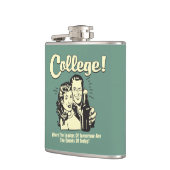 College: Leiders Drink Morgen vandaag Heupfles (Links)