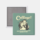 College: Leiders Drink Morgen vandaag Magneet (Voorkant / Achterkant)