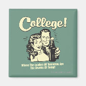 College: Leiders Drink Morgen vandaag Magneet (Voorkant)