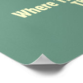 College: Leiders Drink Morgen vandaag Poster (Hoek)