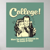College: Leiders Drink Morgen vandaag Poster (Voorkant)