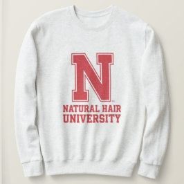 College Letter Natuurlijk Haar Grafische Sweatshir Trui
