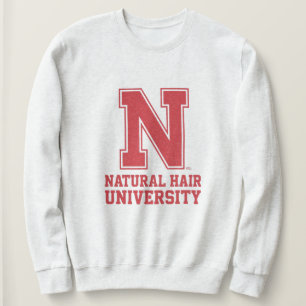 College Letter Natuurlijk Haar Grafische Sweatshir Trui