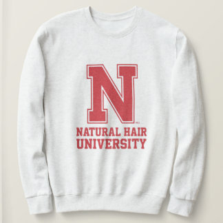 College Letter Natuurlijk Haar Grafische Sweatshir Trui