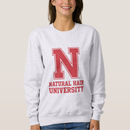 College Letter Natuurlijk Haar Grafische Sweatshir Trui
