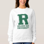 College Letter Relaxed Hair Love Graphic Pullover (Voorkant)