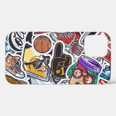 College Leuk, Kleurrijk Patroon Case-Mate iPhone Case (Achterkant (horizontaal))