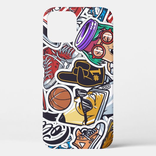 College Leuk, Kleurrijk Patroon Case-Mate iPhone Case (Achterkant)