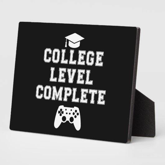 College Level Complete Afstuderen Gamer Gaming Fotoplaat (Zijkant)